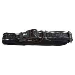 Hurtta Pro Polstred Click Halsbånd Raven Sort 30-40 cm.